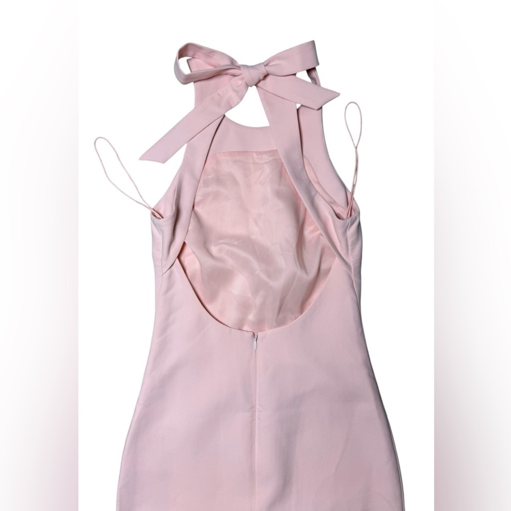Elizabeth and James Blush Orley Bow Back Maxi Gown size 2 in excellent condition - Picture 8 of 10